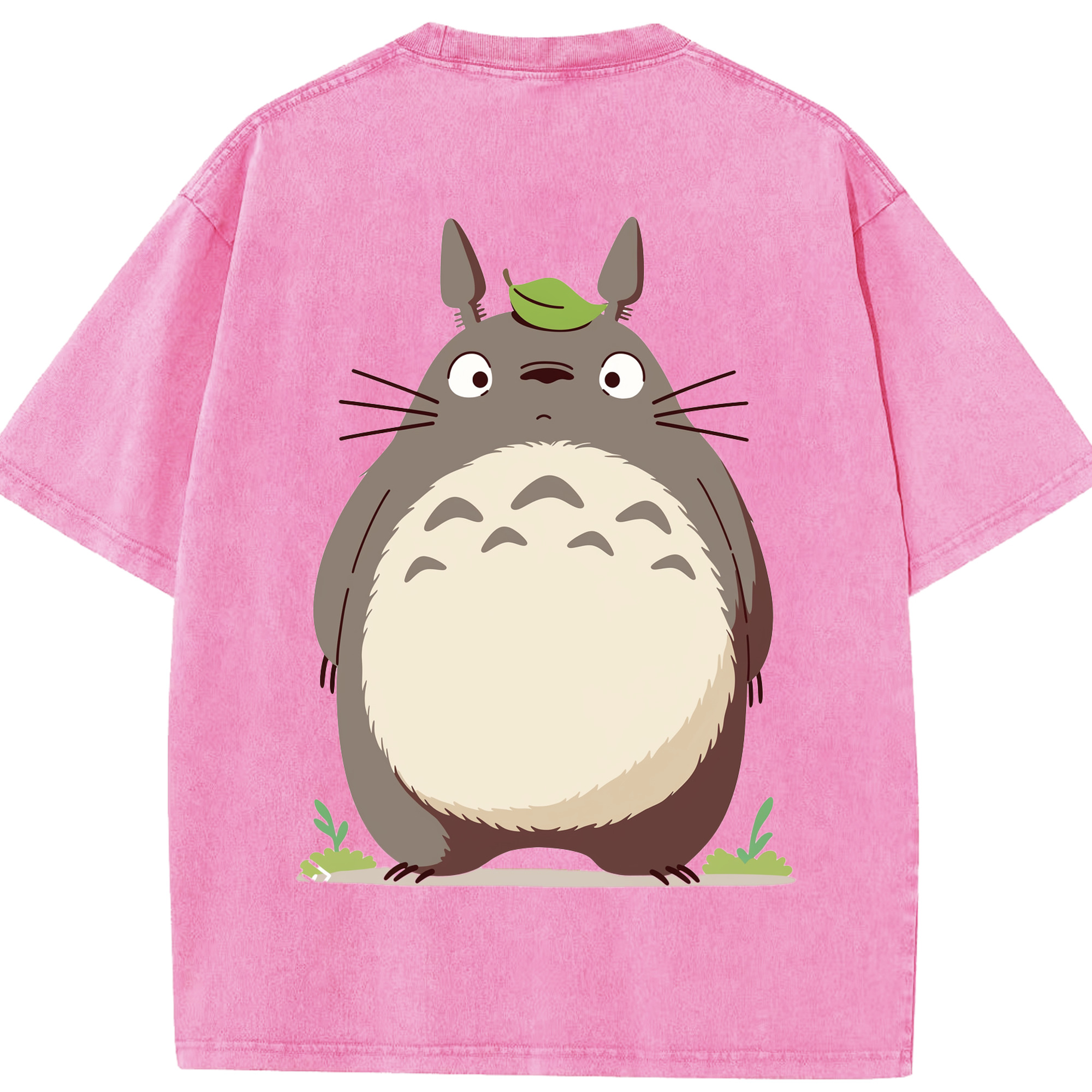 （画像用） となりのトトロ 草壁メイ 草壁サツキ My Neighbor Totoro Satsuki Kusakabe Mei Kusakabe 綿100% ヴィンテージ風 半袖Tシャツ（背面プリント）